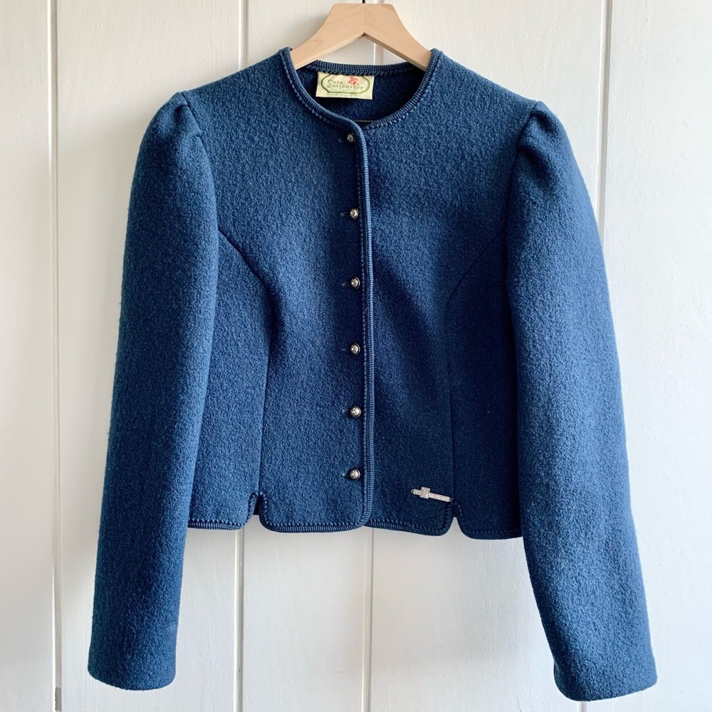 Vintage Trackten Fitted Wool Jacket 1980s